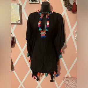 Karina Grimaldi Kaftan Black